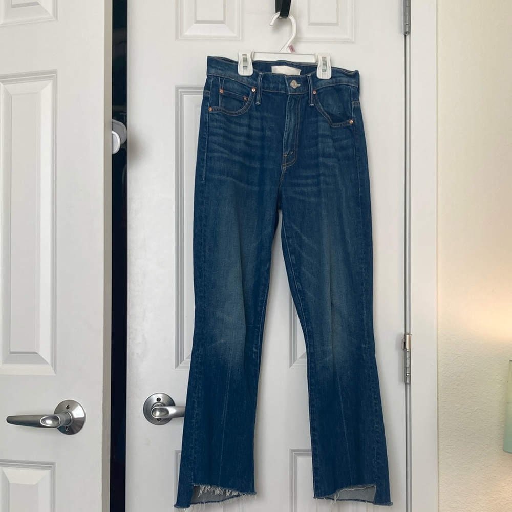 MOTHER SUPERIOR The Insider Step Crop Fray jeans
